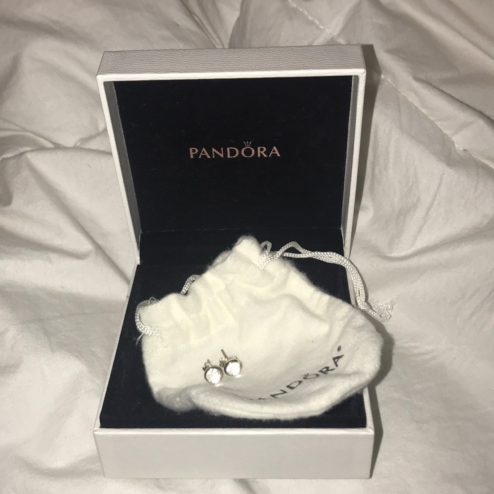 pandora diamond earrings